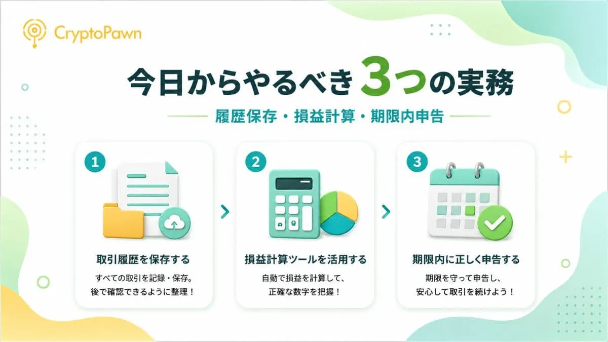今日からやるべき3つの実務