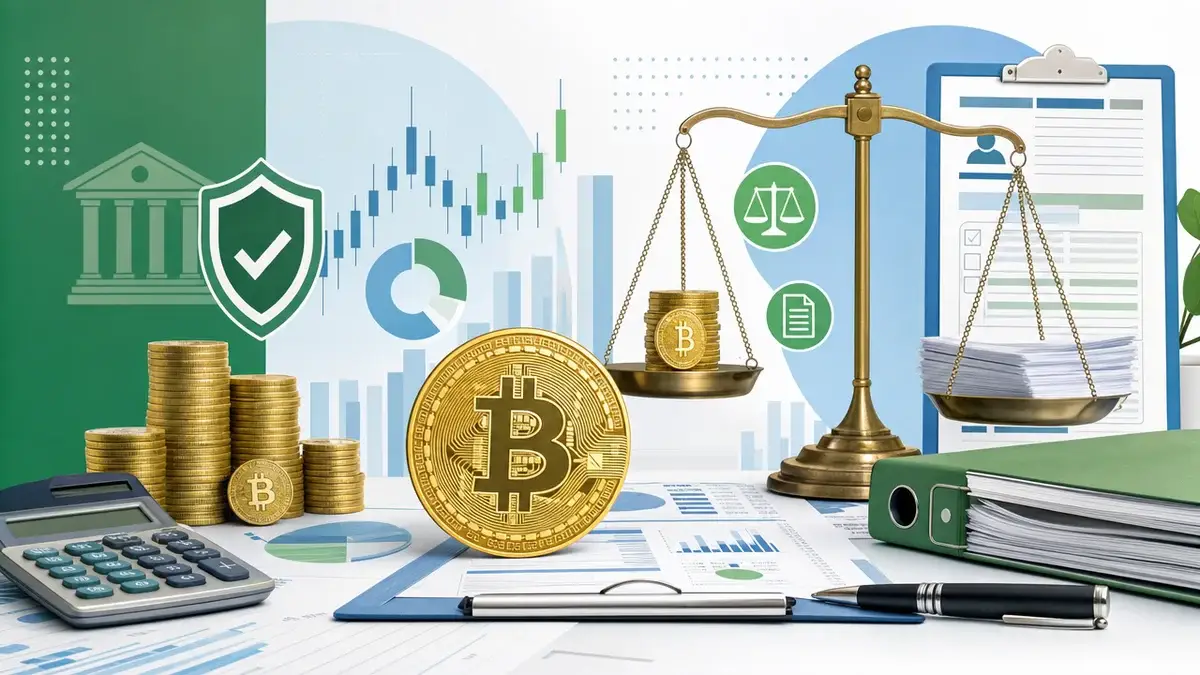 ビットコイン資産と税金のイメージ