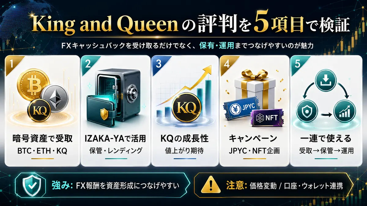 King and queen評価インフォグラフィクス