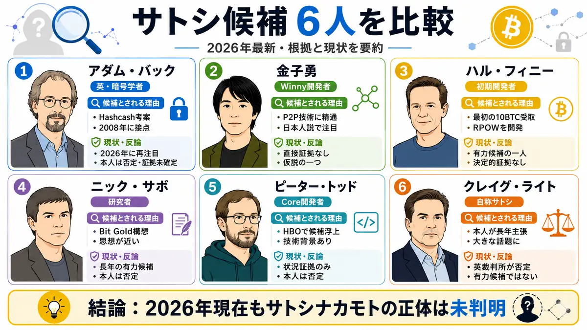 Satoshiの候補者